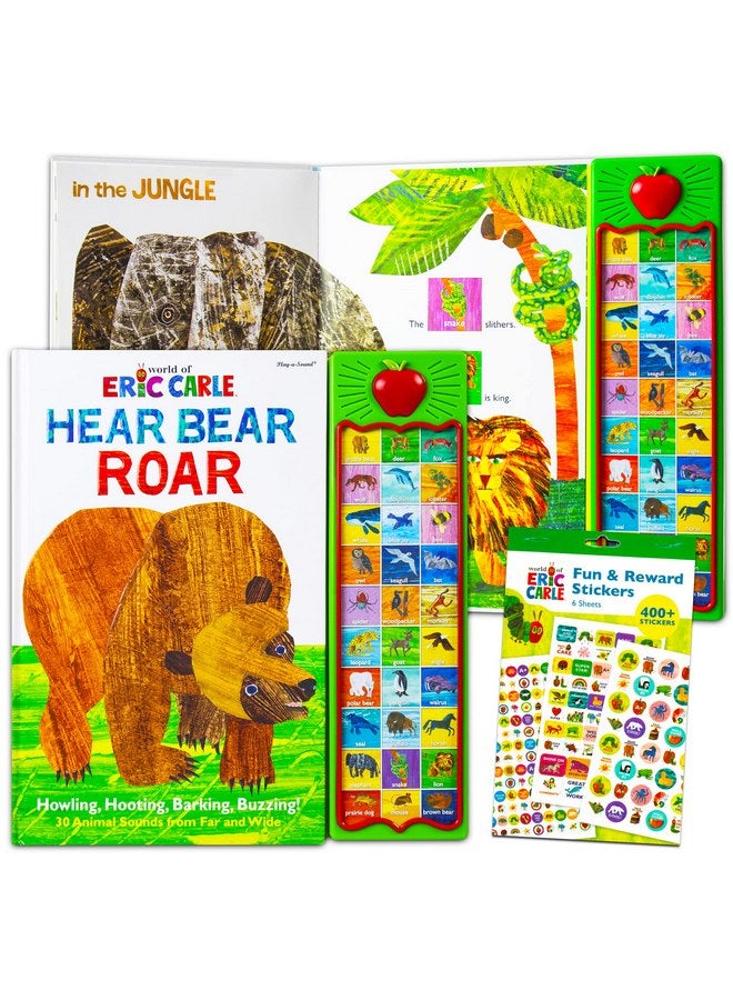 Eric Carle World of Eric Carle Sound Books Bundle for Kids Toddlers - Hear Bear Roar Interactive Eric Carle Board Book with Coloring Book and Stickers (Eric Carle Books for Kids)  - Image 1