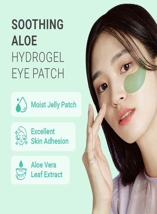 tenzero Soothing Aloe Hydrogel Eye Patch 60 Patches (90g), Aloe Vera Treatments for Puffy Eye, Fine Lines, Soothing, Eye Puffiness Reducer, Hydrating Eye Pads, Korean Under Eye Masks Skincare - Image 3