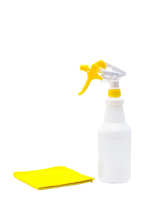 Restaurantware-25 Ounce Cleaning Spray Bottles, 1 Refillable Spray Bottles - With Measurements, Mist And Stream Mode, Yellow Plastic Solution Bottles, Leak-Resistant, For Home And Commercial Use - Image 3