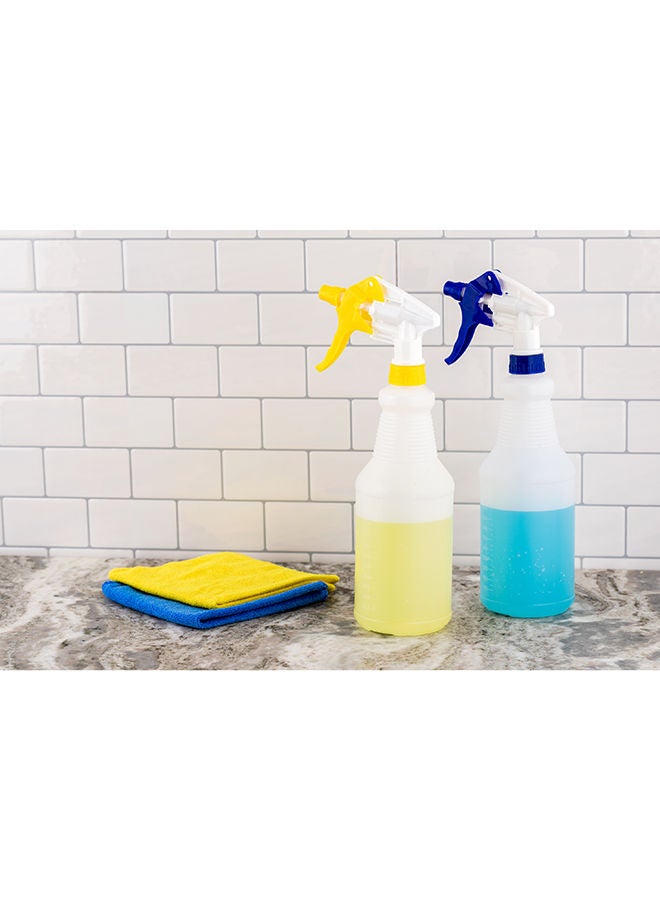 Restaurantware-25 Ounce Cleaning Spray Bottles, 1 Refillable Spray Bottles - With Measurements, Mist And Stream Mode, Yellow Plastic Solution Bottles, Leak-Resistant, For Home And Commercial Use - Image 5