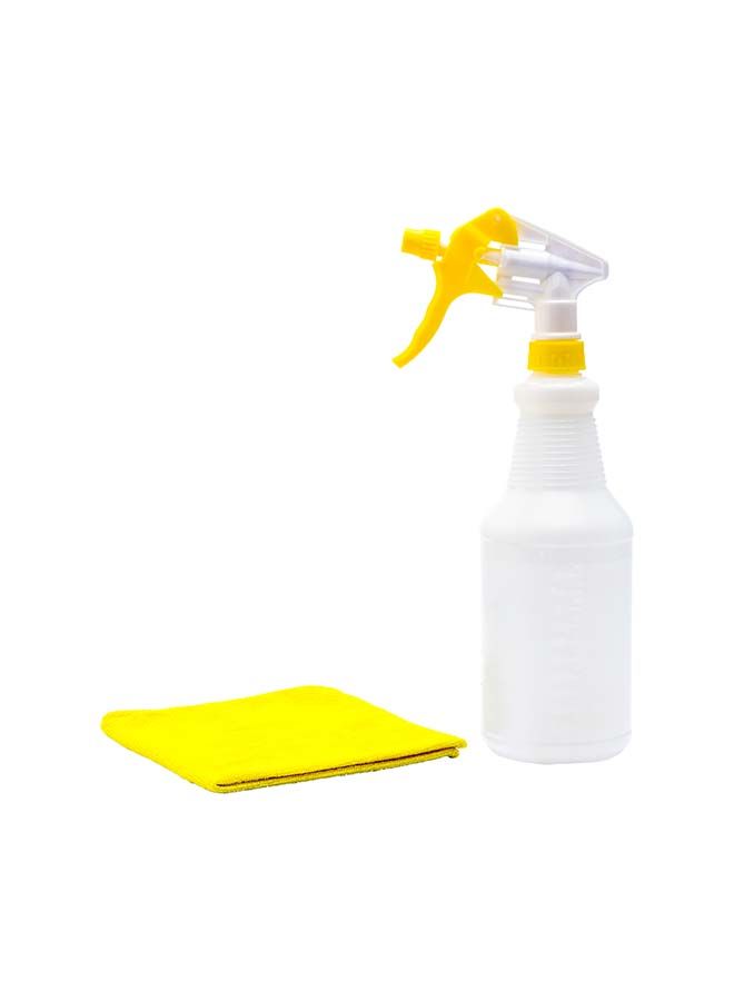 Restaurantware-25 Ounce Cleaning Spray Bottles, 1 Refillable Spray Bottles - With Measurements, Mist And Stream Mode, Yellow Plastic Solution Bottles, Leak-Resistant, For Home And Commercial Use - Image 4