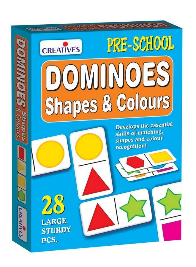 Creative's Creative Educational Aids P. Ltd. - Cre0651 Dominoes - Shapes And Colours Card Game (Multi-Color, 28 Pieces), 3 Years And Above - Image 1