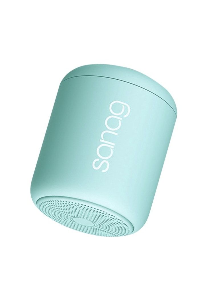 sanag Top-Tech Portable Bluetooth 5.0 Stereo Speaker Outdoor Hiking Camping Wireless Surround Sound Mini SpeakerMint, Green  - Image 4