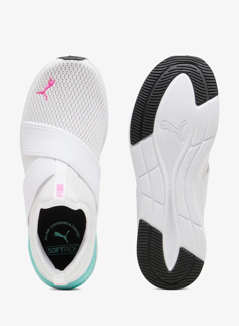 Puma PUMA White-Intense Mint-Poison Pink Softride Harli Slip On for Women | Best Price UAE