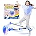 JOYIN Blue Ankle Skip Ball with Flashing Lights Toy for Kids Indoor Outdoor Flashing Swing Ball Foldable Sports Toy Birthday Gifts for Kids 3 4 5 - Image 3