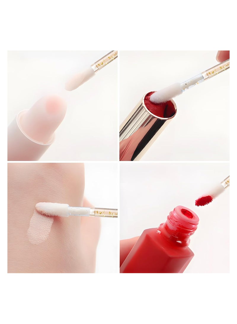 Disposable Crystal Lip Brushes Stick, 100 Pcs Lip Gloss Brushes Lipstick Applicator, Makeup Beauty Brushes for Lipstick Lip Gloss Lip Mask Eyeshadow, Yellow - Image 2