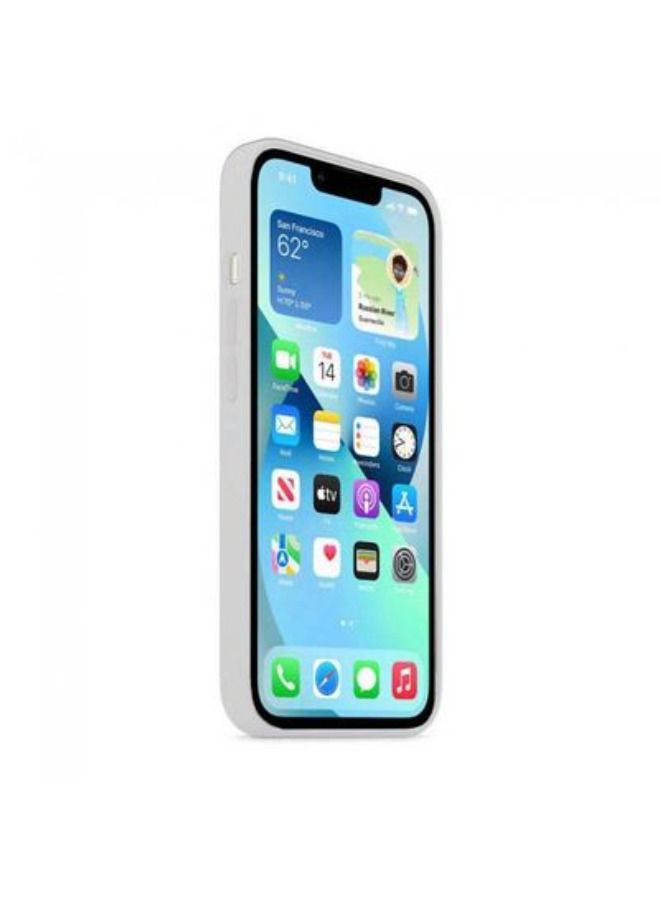 غطاء واقي من السيليكون لهاتف آيفون 13 (6.1 بوصة) رمادي - Image 3