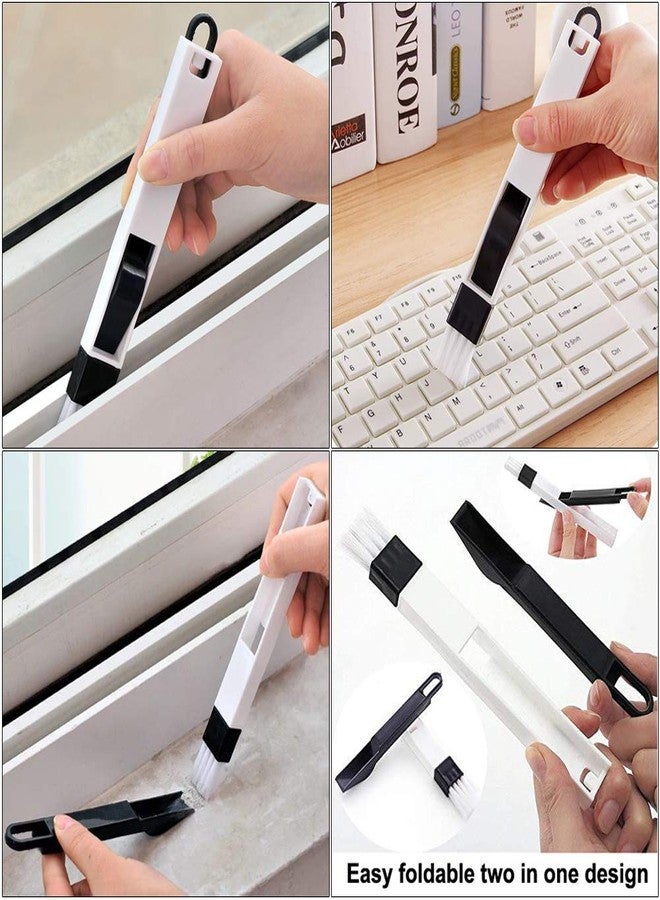 ANERONG Window Track Cleaning Brush Kit - 5 Pack Multifunctional Handheld Crevice Brush for Blinds, Sliding Doors, Tile Grout, Bottles & Shutters - Image 4