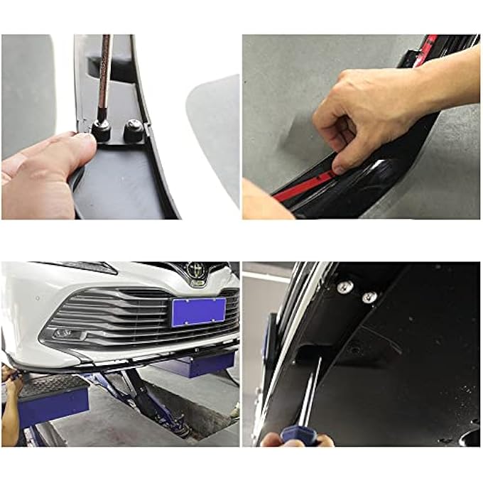 AUSMILA Car Front Bumper Lip Cover Spoiler Splitter For Toyota Camry L LE XLE 2018-2019 Deluxe Version - Image 3