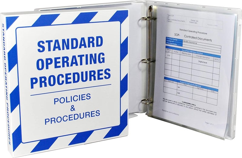 UniKeep UniKeep Industrial Standard Operating Procedures SOP Storage Case with Metal Binder Rings  - Image 2