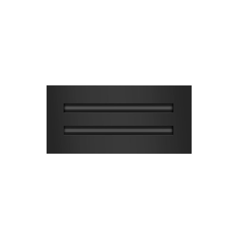 BUILDMART - 10x4 Modern AC Vent Cover - Decorative Black Aluminum Air Vent - Standard Linear Slot Diffuser - Heating and Cooling Register Grille for Ceiling, Walls & Floors - Texas Buildmart - Image 1