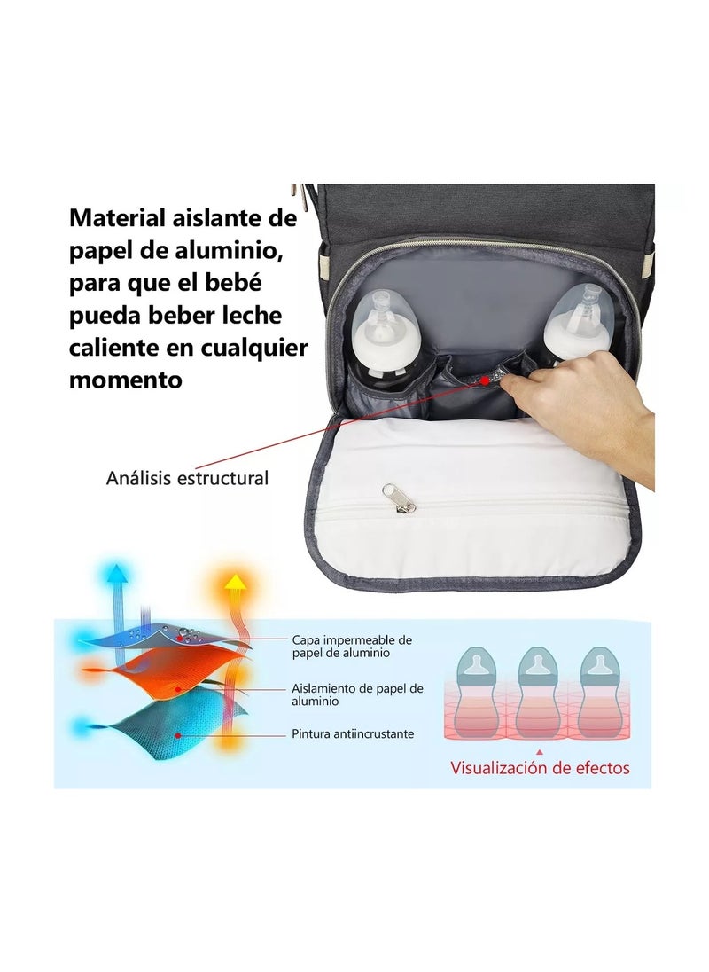Gonice Diaper Bag Waterproof Backpack Usb Cargo Mosquito Net And Toy