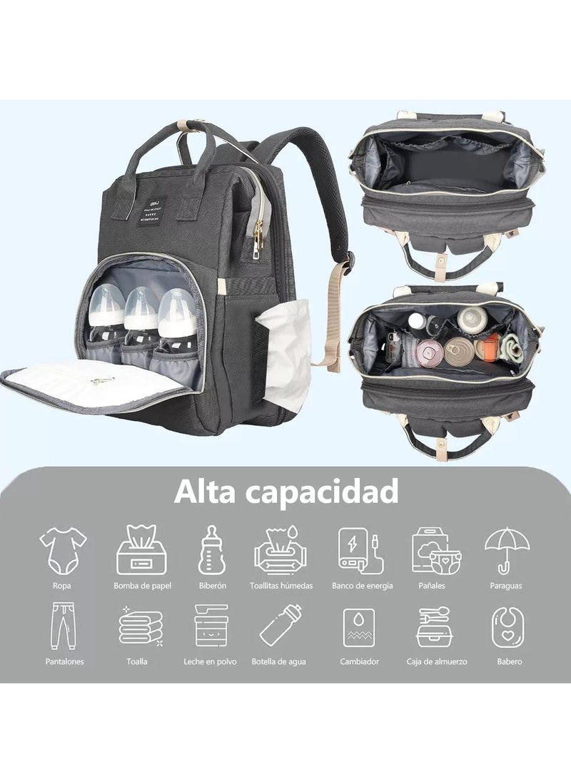 Gonice Diaper Bag Waterproof Backpack Usb Cargo Mosquito Net And Toy