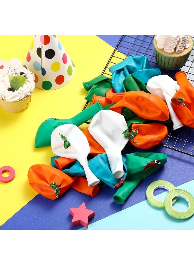 Zomiboo 50 Pack Spring Summer Bug Birthday Party Decorations, 12 Inch Reptile Birthday Party Latex Balloons Butterfly Bug Birthday Party Decoration for Class Office Garden Insects Themed Party Baby Shower - Image 1