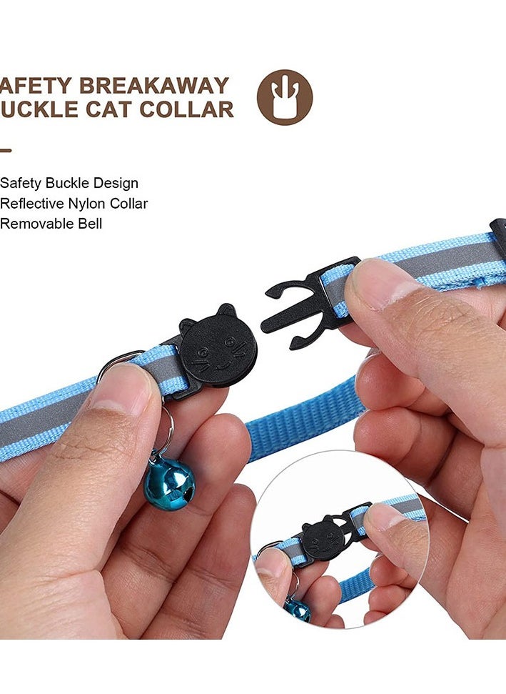 Generic - Airtag Cat Collar Breakaway, Reflective Kitten Collar with Apple Air Tag Holder and Bell for Girl Boy Cats - Image 1