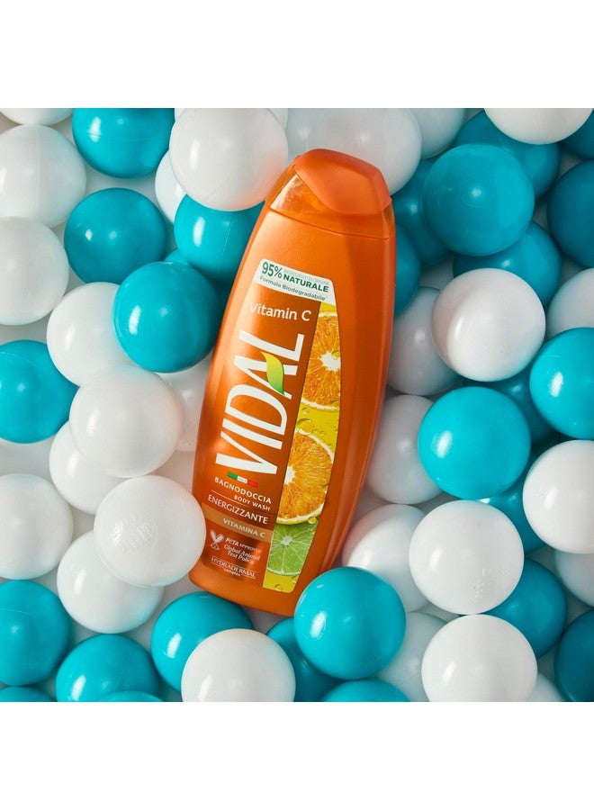 Vidal Vitamin C Shower Gel Energizing 250 Ml 8.4 Fl Oz (Italian Import) - Image 4