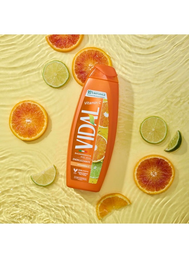 Vidal Vitamin C Shower Gel Energizing 250 Ml 8.4 Fl Oz (Italian Import) - Image 2
