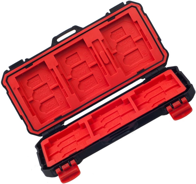 Memory Card Storage Case Shock-Proof Protective Box for Secure Digital and Cards Organizer Portable Holder for Photographers and Travel Use - Image 1