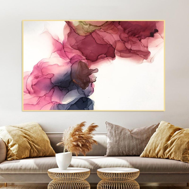 ماركتنا لوحة قماشية بتصميم الفن التجريدي مع برواز مجوف مقاس (60×40) قطعة واحدة - Image 3