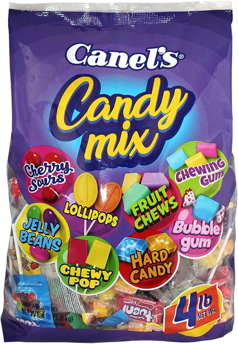 Canel's 4 lb Candy Mix - Assorted Sweets Including Jelly Beans, Lollipops, and Chewy Pop - Image 1