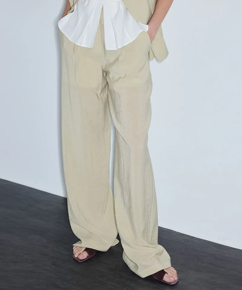 Ipekyol  Belted Crinkle-Effect Trousers for Women | Best Price UAE