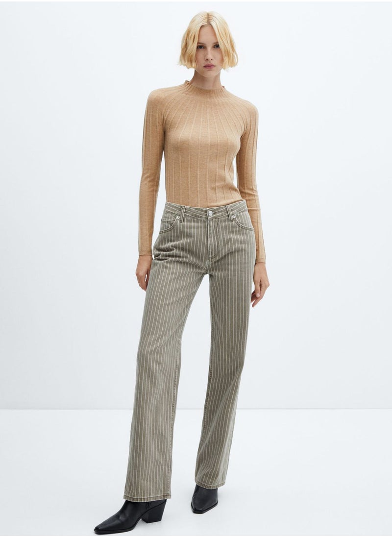 MANGO - Crew Neck Knitted Sweater - Image 1