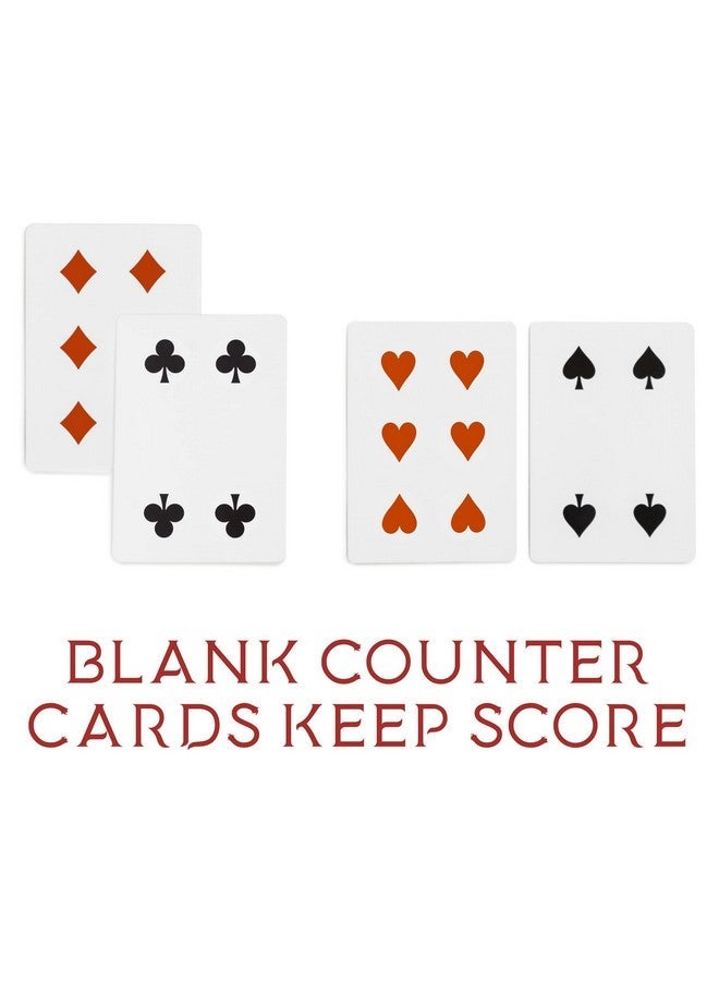 بريبيلي لعبة بطاقة Brybelly Euchre - 2 طوابق متخصصة تم تجريدها مسبقا من أجل Euchre الأمريكية الكلاسيكية أو متغير 6 لاعبين - مقابس Bower Jacks المخصصة وبطاقات العداد الفارغة متضمنة - Image 5