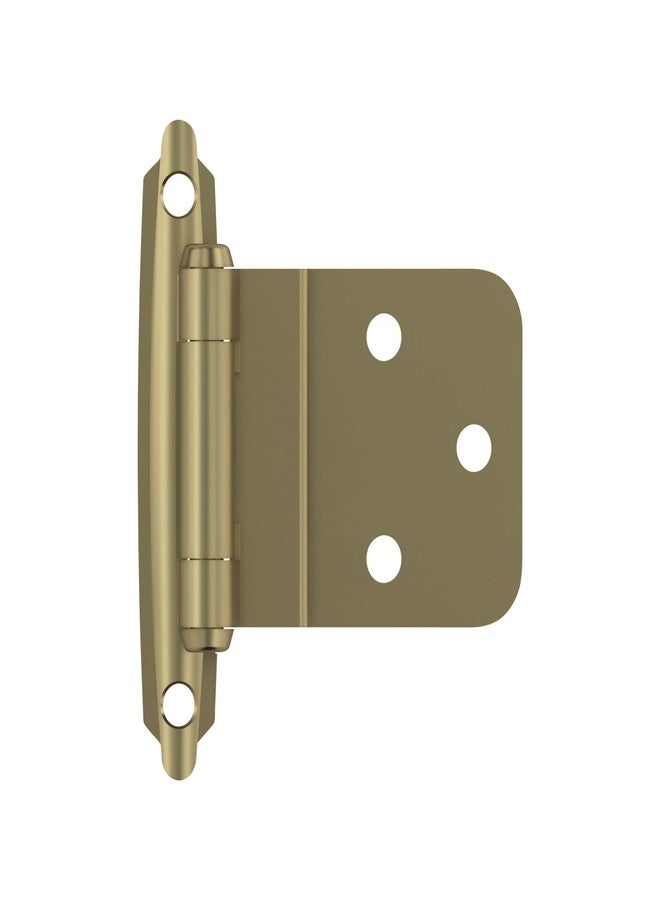 Amerock BPR3428BBZ | Cabinet Hinge | 3/8 in (10 mm) Inset Self Closing Face Mount | Golden Champagne | Kitchen Cabinet Door Hinge | 1 Pair/2 Pack | Functional Hardware - Image 1