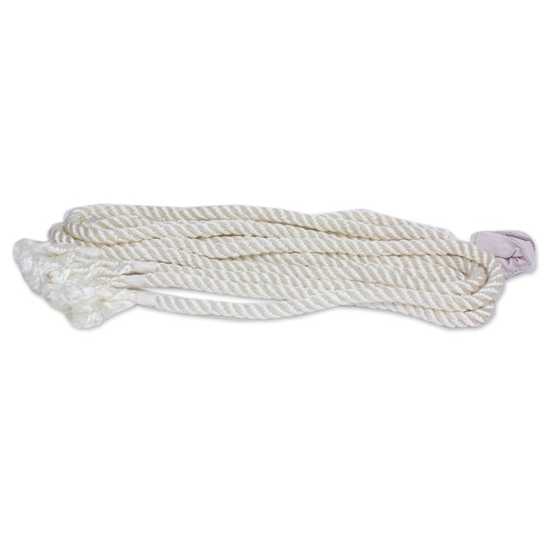 NOVICA Natural Grey Hand Woven Cotton 2 Person XL Mayan Rope Hammock with Hanging Accessories, Maya Mist' (Double) - Image 5