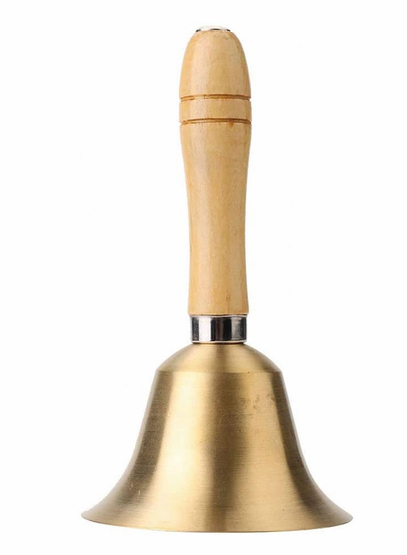نيبمينينت Handbell, Solid Wooden Handle Hand Bell, School Multi-Purpose for Children Toy Firm For - Image 1
