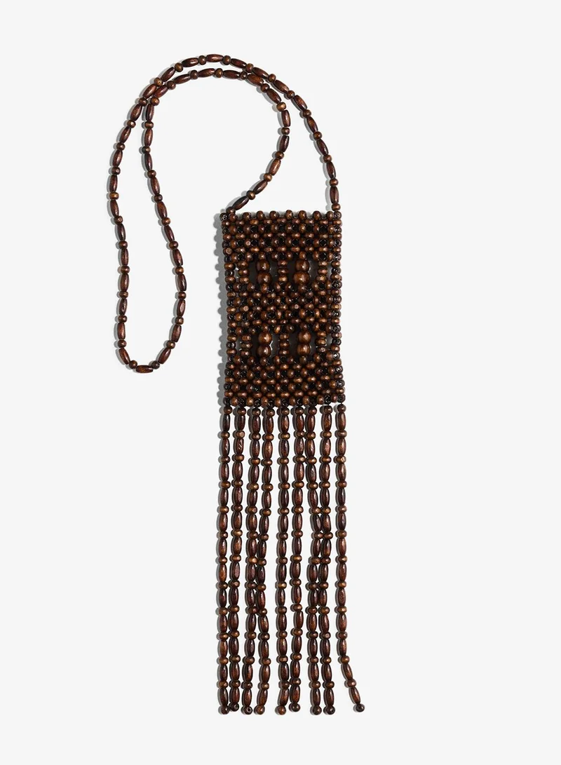 H&M Beaded phone bag