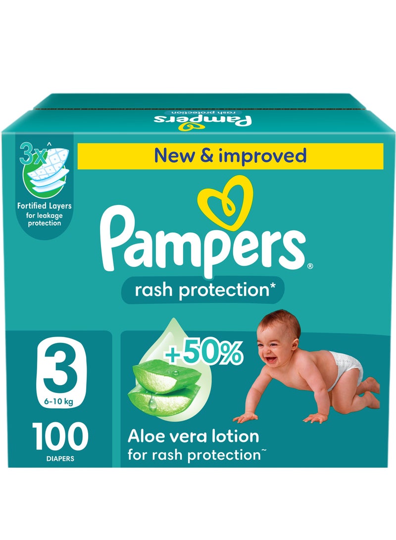 Rash Protection Taped Diapers Size 3 6-10kg