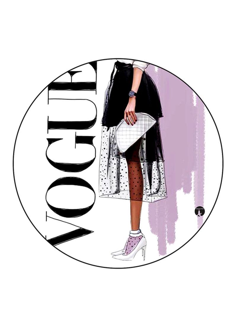 RKN Vogue Printed Round Pin Badge Multicolour - Image 1