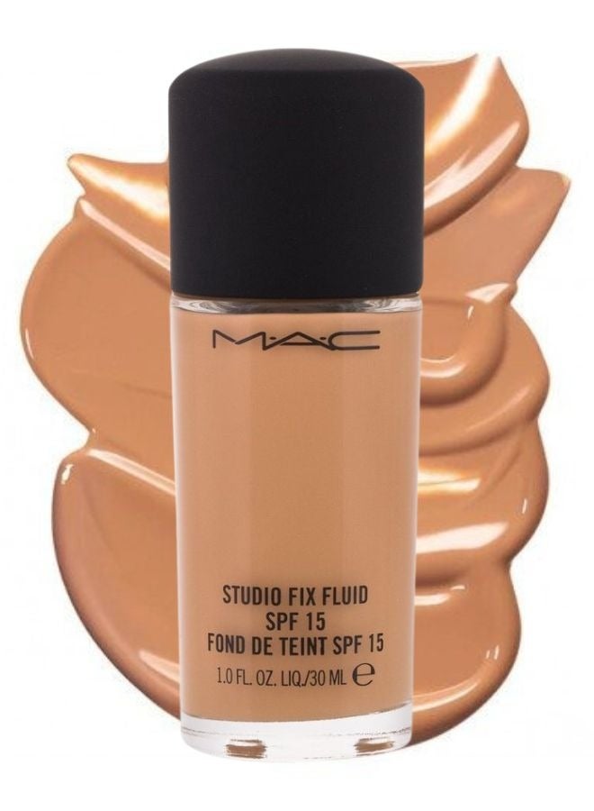 MAC Cosmetics MAC Studio Fix Fluid SPF 15 Foundation NW35 – 24HR Long-Wear, Matte Finish, Oil Control, Medium-to-Full Coverage - Image 1