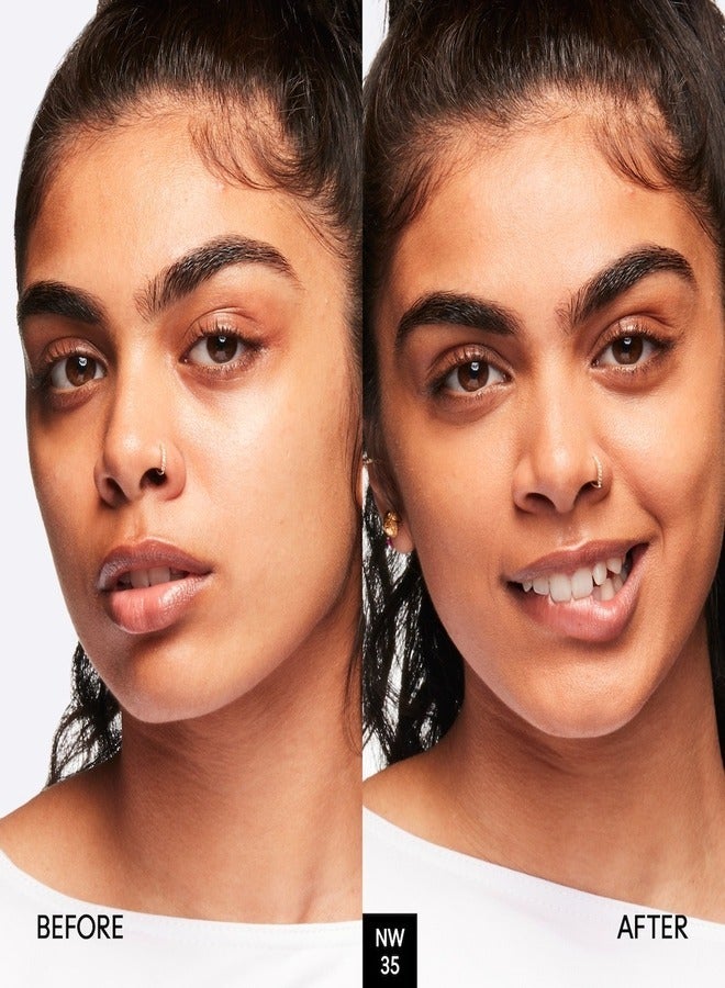 MAC Cosmetics MAC Studio Fix Fluid SPF 15 Foundation NW35 – 24HR Long-Wear, Matte Finish, Oil Control, Medium-to-Full Coverage - Image 2