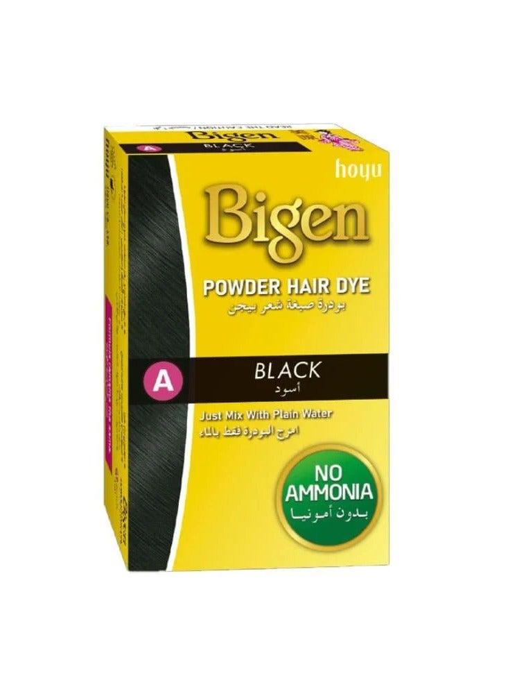 Bigen Powdered Hair Dye, A Black 