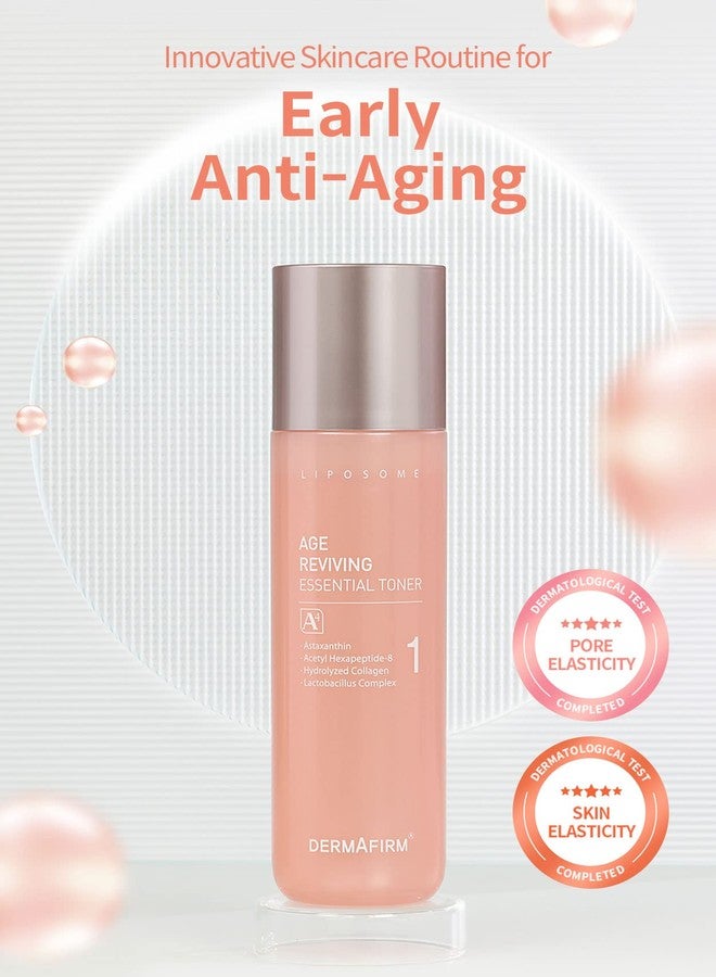 Dermafirm تونر ديرمافيرم المرطب الأساسي المضاد للشيخوخة A4 | تونر للوجه يشد المسام ويقاوم علامات الشيخوخة مع الكولاجين، أستازوم وبيبتيد لجميع أنواع البشرة | بدون تجارب على الحيوانات، بدون بارابين 6.76 أونصة سائلة - Image 2