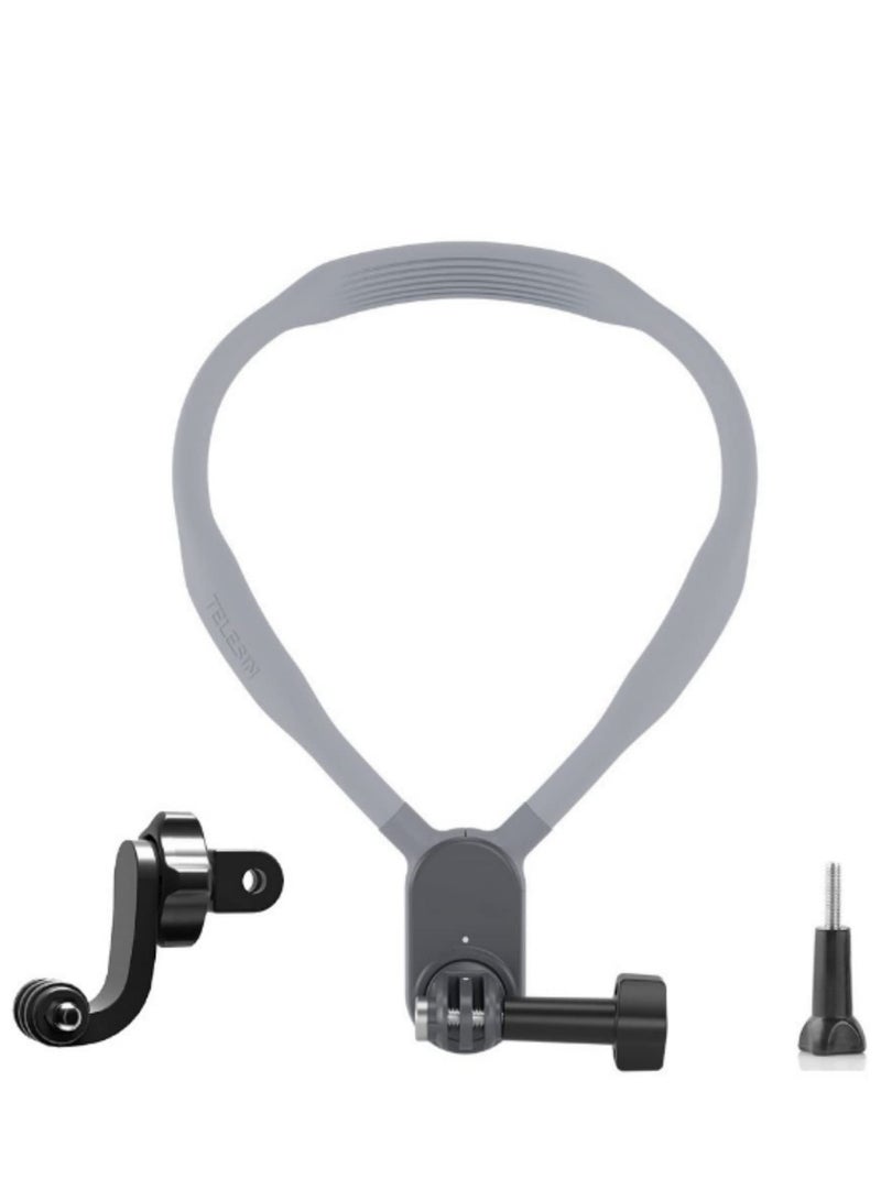 Magnetic Neck Selfie Holder Necklace Collar Holder Chest Shoulder Body Strap Mount for GoPro Insta360/for iPhone/Android with Quick Release Horizontal & Vertical Shooting Modes - Image 1