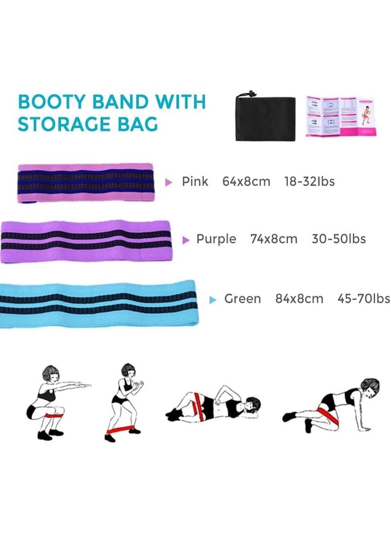 Arabest Pilates Ring Kit for Women Home Workouts Better Pilates Essentials Kits Equipments Sets Accessories Magic Ring Booty Bands Glutes Yoga Ball 25cm Figure 8 Resistance Yoga Bands for Stretching 8 Pcs - Image 4