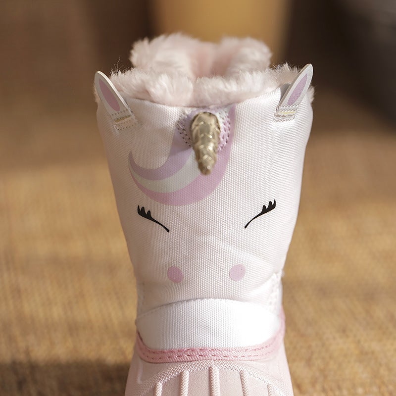 Cross-border US version of foreign trade warm men's and women's young children's shoes thick velvet waterproof non-slip rain snow winter snow boots cotton shoes - Image 3