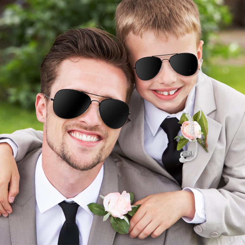 Boompark Boompark Ring Wedding Bearer Security: Ring Gifts Bearer Sun Glasses + EarPiece Cosplay + Ring Wedding Bearer Badge Police FBI  - Image 4