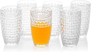 G Knitted Iced Tea Glasses set of 6 Durable Drinking Beverage Cups For Soda Juice Milk Coke Beer Spirits Water Iced Tea - Image 1