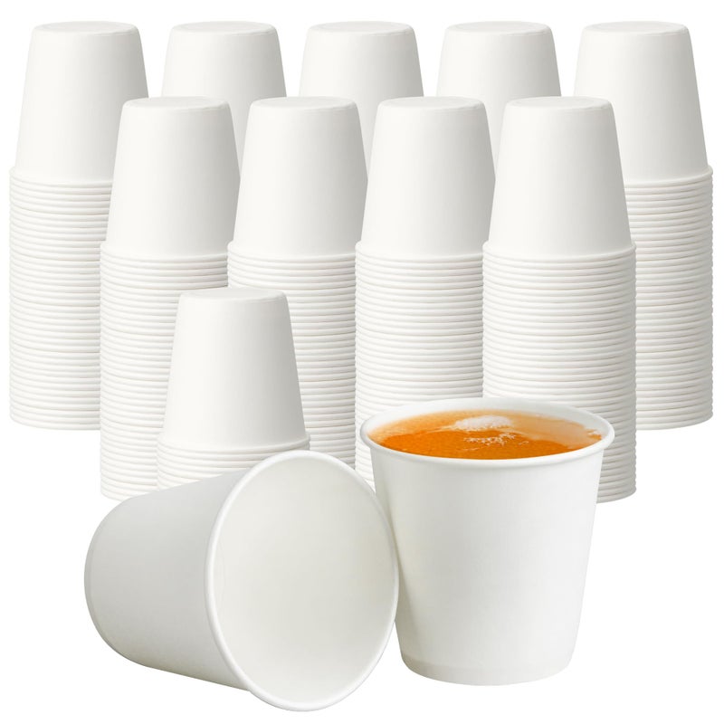 PACKINNO 3 oz Disposable Paper Cups, Mouthwash Cups, Small Coffee Cups for Bathroom Rinsing, Mini Water Drinking Cups for Espresso, Samples, 200 Pack - Image 1