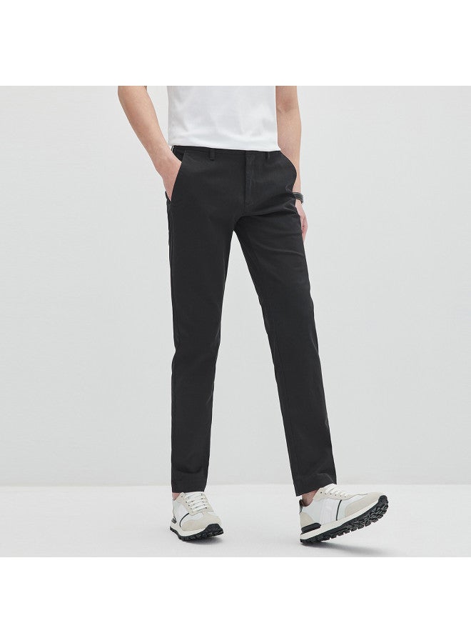 Septwolves Eco-friendly Recyclable Basic Versatile】25 Autumn Winter Classic Men's Pants Colorful Brushed Casual Trousers For Men - Image 3