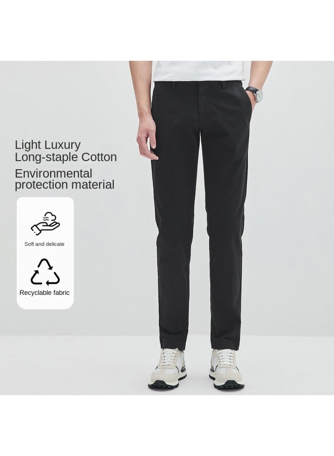 Septwolves Eco-friendly Recyclable Basic Versatile】25 Autumn Winter Classic Men's Pants Colorful Brushed Casual Trousers For Men - Image 2