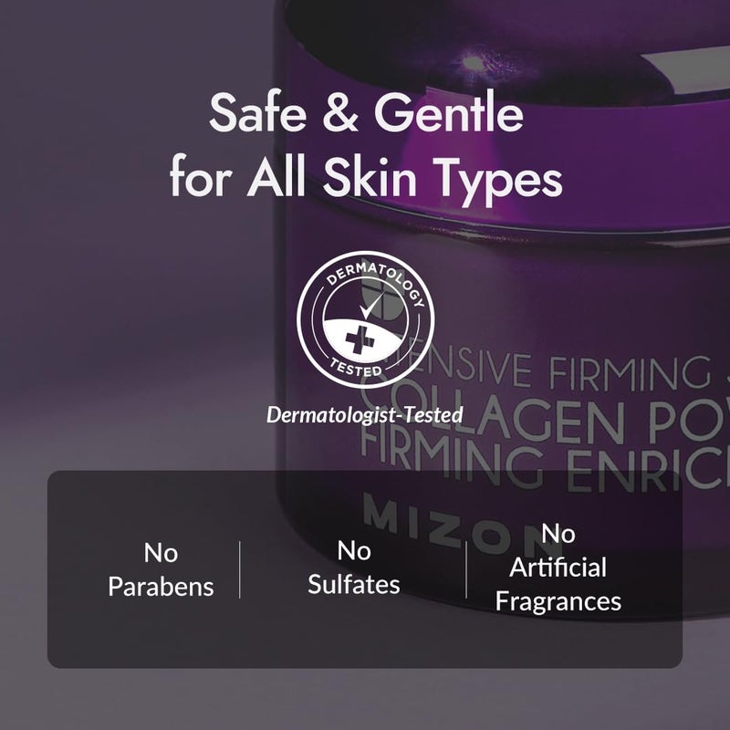 MIZON Collagen Line. Collagen Power Firming Enriched Cream, Korean skincare, wrinkle care, firm skin, anti aging (1.69 FL oz) - Image 5