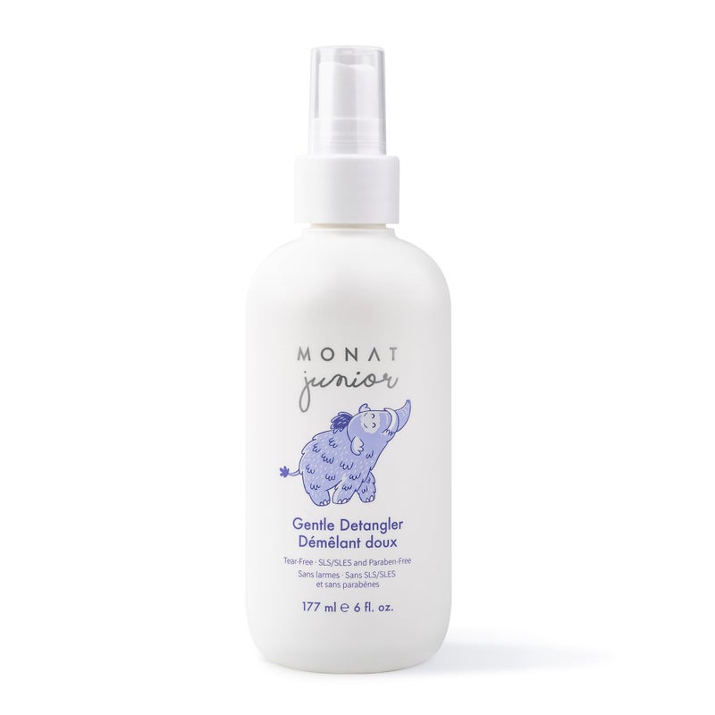 MONAT Junior Gentle Detangler  Safe and tear free Hair Detangler Spray for children All Natural Tearfree Sulfate  Parabenfree Net Wt 177 ml e  6 fl Oz