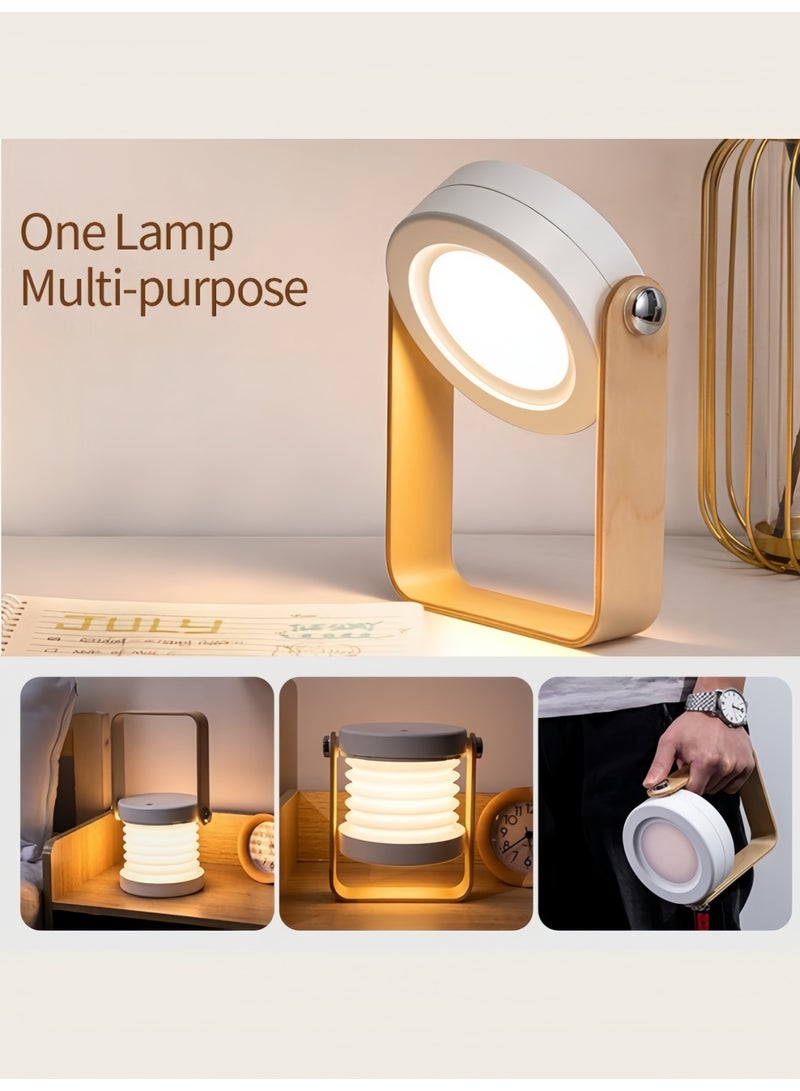 TAYYIB NOOR Smart Table Lamp, Dimmable Night Light for Bedroom, Rechargeable LED Lights for Home, Touch Control Eye-Caring for Kids Room, Nursery, and Living Room - Image 1