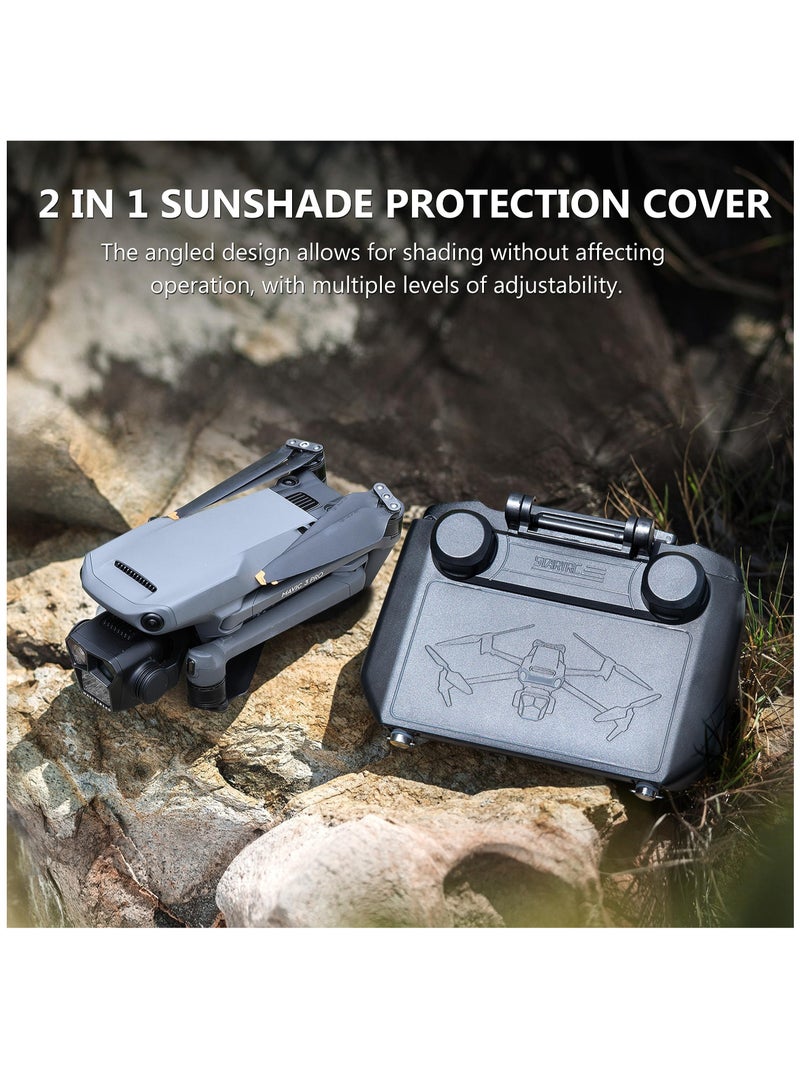 SOLARAE 2 in1 Sun Hood Sunshade Joysticks Protector for DJI RC Pro Remote Controller, Full Screen Protection Compatible with DJI Mavic 3 Classic/Mavic 3/Mini 3 Pro/Air 2S Accessories - Image 4