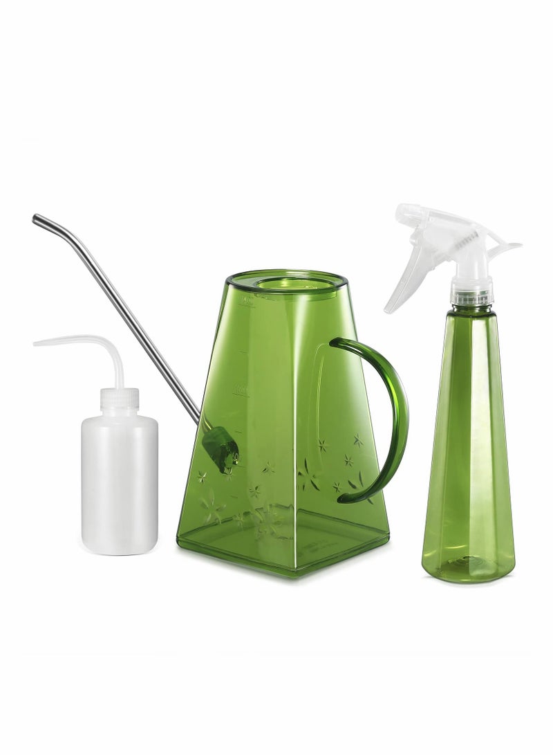 KASTWAVE Spray Pressure Bottle Plant Watering Can Set, 3 Pcs - Image 1